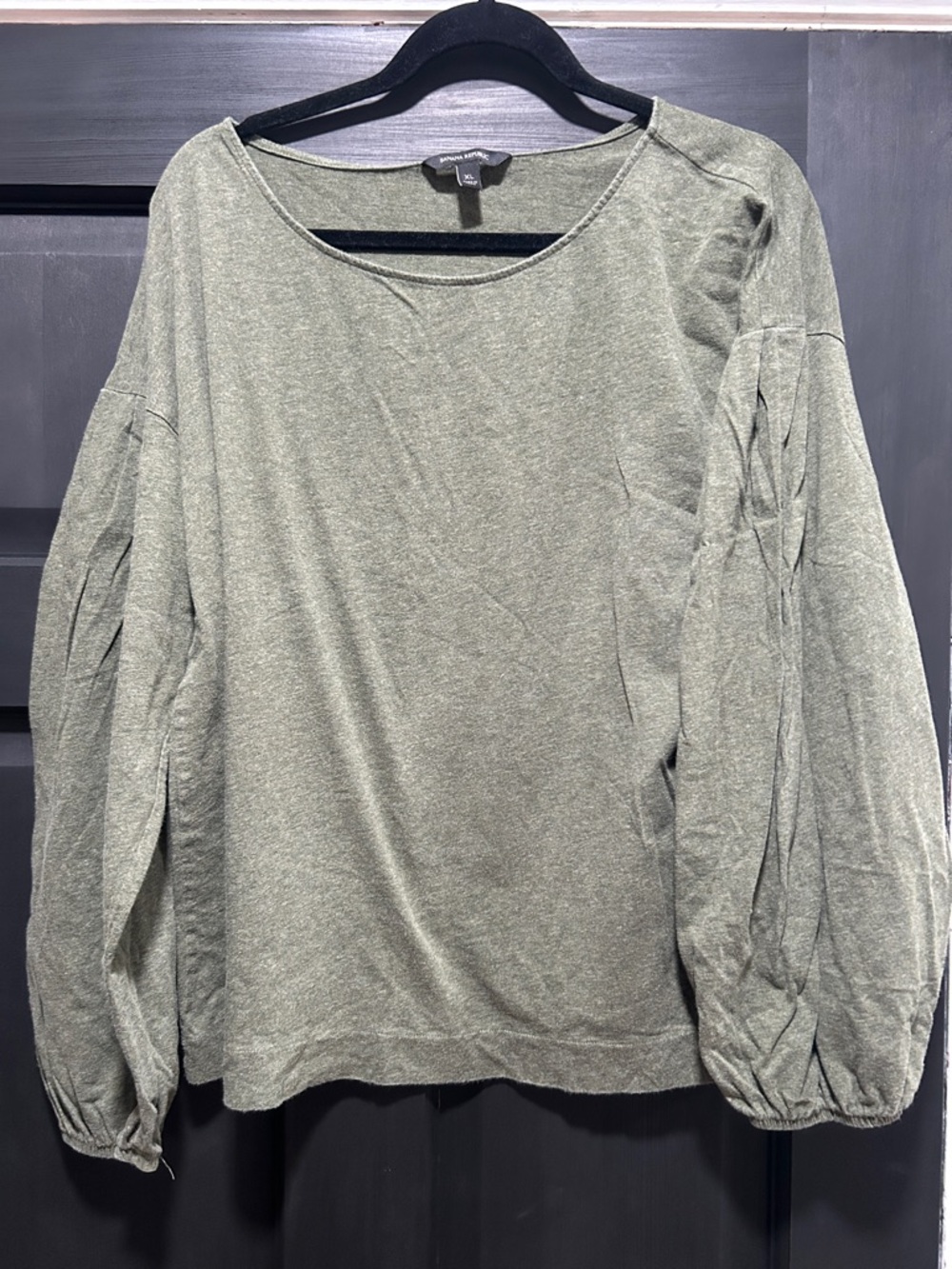 Banana Republic Olive Green Long Sleeve Tunic Top